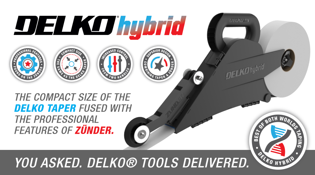 Delko Hybrid. Best of both worlds drywall taping.